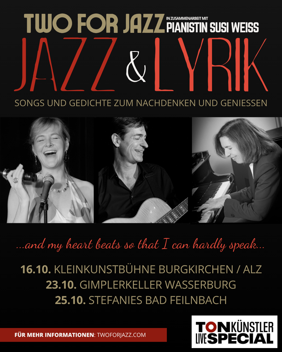 Two For Jazz – Jazz & Lyrik